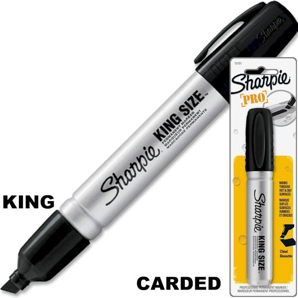 Sharpie King Size Permanent Marker - Carded, 6 markers/box