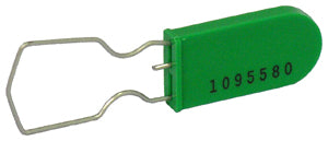Padlock Seal, Green 100/Pack