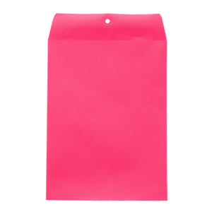Neon Fucshia 9"x12" Non-Clasp Envelopes 25/Pack