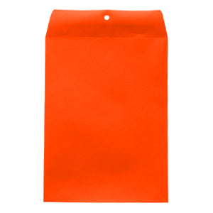 Orange 9"x12" Non-Clasp Envelopes 25/Pack