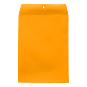 Neon Tangerine 9"x12" Non-Clasp Envelopes 25/Pack