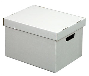 15 x 12 x 10 Letter/Legal Size 2-Piece White File Storage Box 10/Pack