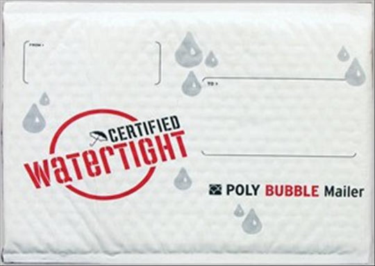 PackRite WaterTight #0 White Poly Bubble Mailer 6"x10", 25/Case