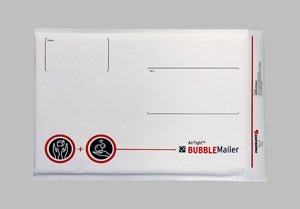 PackRite AirTight #5 White Paper Bubble Mailer 10-1/2"x16", 25/Case