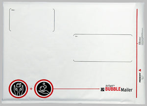 PackRite AirTight #7 White Paper Bubble Mailer 14-1/4"x20", 25/Case