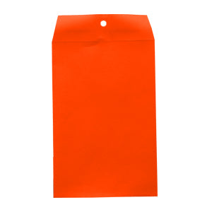 Orange 6"x9" Non-Clasp Envelopes 25/Pack