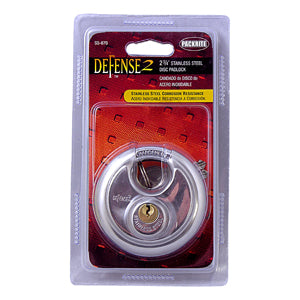 Defense2 Stainless Steel 2-3/4" Disc Lock, 4/Case
