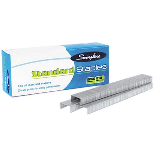 Swingline Standard Staples Full Strip, 5000/Case