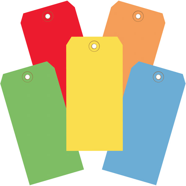 6 1/4 x 3 1/8 Assorted Color 13 Pt. Shipping Tags 1000/Case