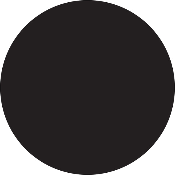 4" Black Inventory Circle Labels 500/Roll