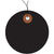 2" Black Plastic Circle Tags - Pre-Wired 100/Case