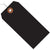 4 3/4 x 2 3/8 Black Plastic Shipping Tags - Pre-Wired 100/Case