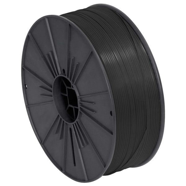 5/32 x 7000 Feet/Roll Black Plastic Twist Tie Spool