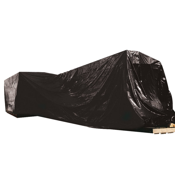 24 Feet x 100 Feet (4 mil) Black Poly Sheeting