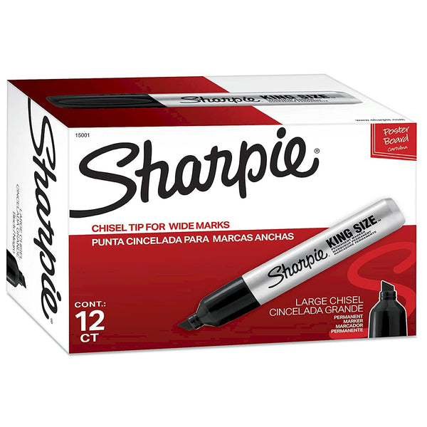 Black Sharpie King Size Markers 12/Case