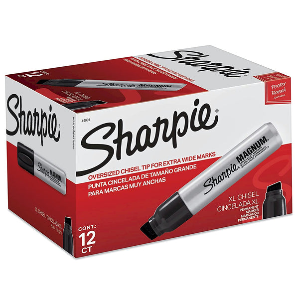 Black Sharpie Magnum Markers 12/Case