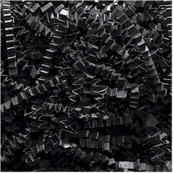 Crinkle Cut Shredded Paper - Black - Large 40 lbs./case