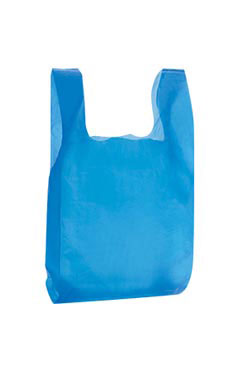 8 x 5 x 16 High Density Blue T-Shirt Bags 2000/Case
