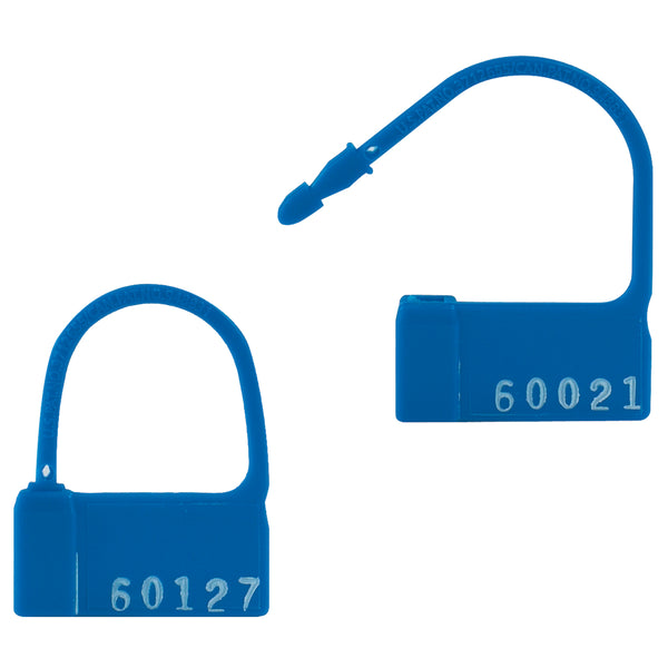 Blue Plastic Padlock PP 2 Seals 1000 Case