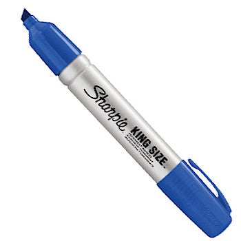 Blue Sharpie King Size Markers 12/Case