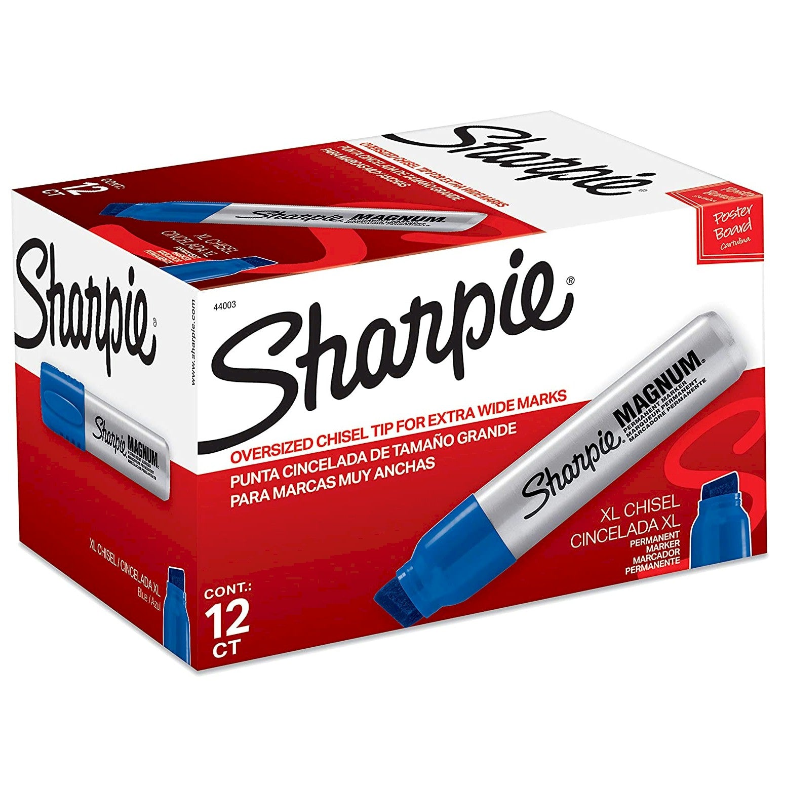 Blue Sharpie Magnum Markers 12/Case