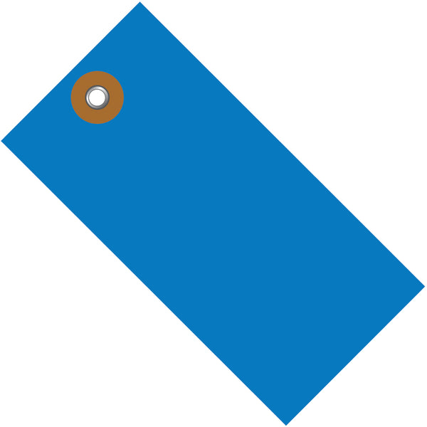 2 3/4 x 1 3/8 Blue Tyvek Shipping Tag 100/Case