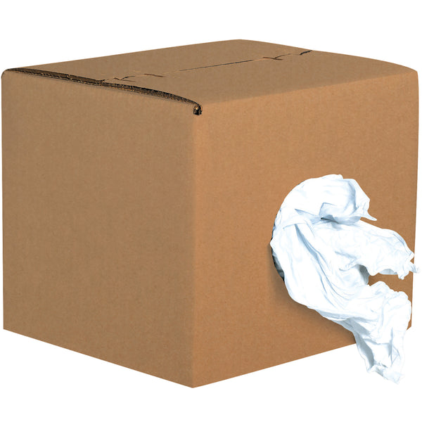 Box of Rags - Reclaimed White Knit - 10 lbs per case