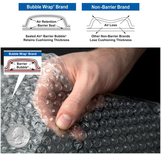 12 Wide (3/16 Thick) Bubble Wrap 150 Feet/Roll