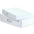 18 1/4 x 11 3/8 x 2 11/16 White Corrugated Carrying Cases  10/Bundle