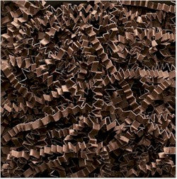 Crinkle Cut Shredded Paper - Chocolate - 10 lbs./case