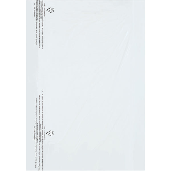 21 x 4 x 60 Clear Garment Bags (Recommended for Long Overcoats) 420/Roll