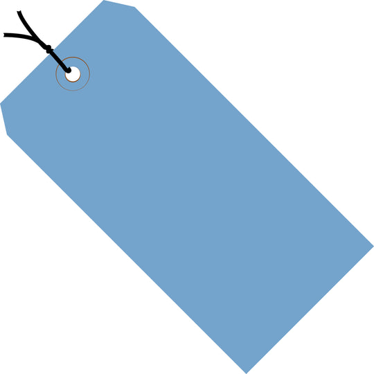 3-1/4 x 1-5/8 Pre-Strung Royal Blue Tags (THICK BOARD - 13 POINT) 1000/Case