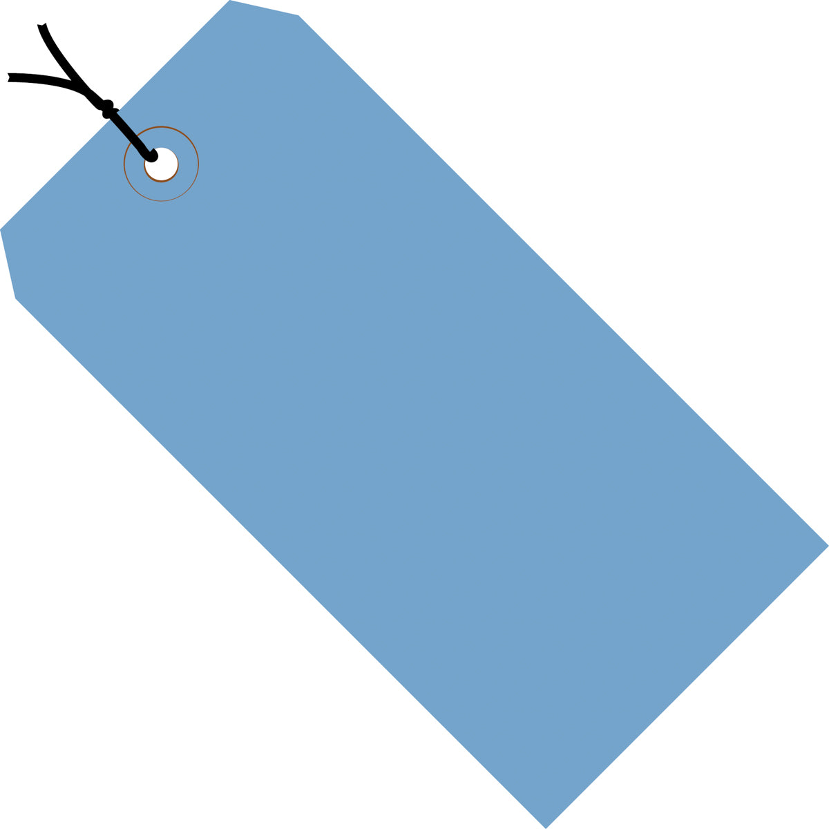 4-3/4 x 2-3/8 Pre-Strung Royal Blue Tags (THICK BOARD - 13 POINT)