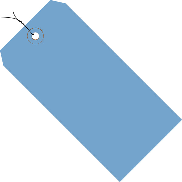 2-3/4 x 1-3/8 Pre-Wired Royal Blue Tags (THICK BOARD - 13 POINT) 1000/Case