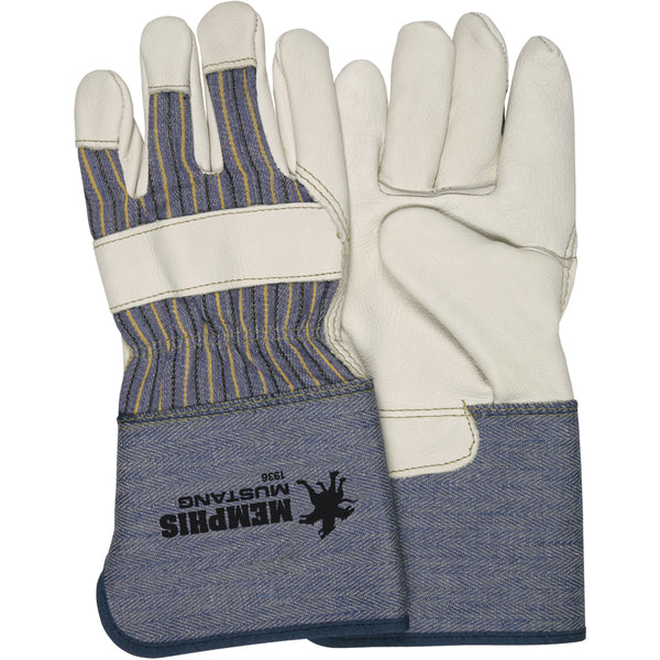 Deluxe Leather Palm Gloves - XLarge - 12 Pair/Case