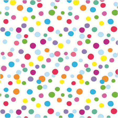 24" x 417 Feet/Roll Ditty Dots Half Ream Gift Wrap
