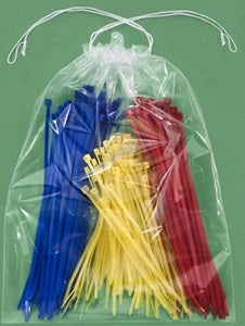 9 x 12 (2 mil) Clear Double Drawstring Bags 1000/Case