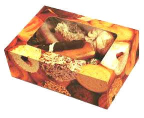 9-1/2 x 8 x 3-3/4 Window Donut Boxes (12 Count) 200/Case