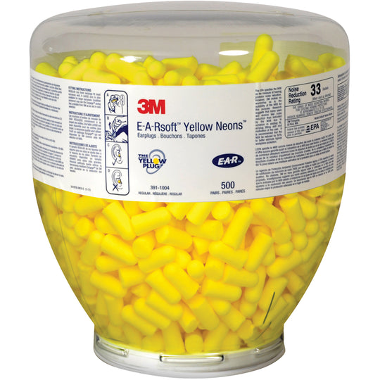 E-A-Rsoft Yellow Neons Earplugs Refill 500/Case