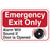 Emergency Exit Only- Alarm will Sound 6 x 9 Facility Sign