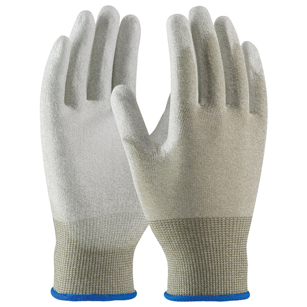 ESD Palm Coated Nylon Gloves - Large - 12 Pair/Case
