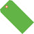 3 1/4 x 1 5/8 Fluorescent Green 13 Pt. Shipping Tags 1000/Case