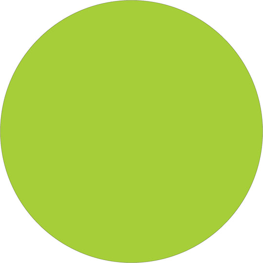 3/4" Circles - Fluorescent Green Removable Labels 500/Roll