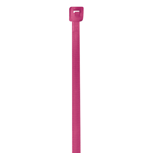 11" (50 lb Tensile) Fluorescent Pink Cable Ties 1000/Case