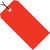 3 3/4 x 1 7/8 Fluorescent Red 13 Pt. Shipping Tags - Pre-Strung 1000/Case