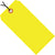 3 1/4 x 1 5/8 Fluorescent Yellow 13 Pt. Shipping Tags - Pre-Strung 1000/Case