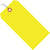 2 3/4 x 1 3/8 Fluorescent Yellow 13 Pt. Shipping Tags - Pre-Wired 1000/Case