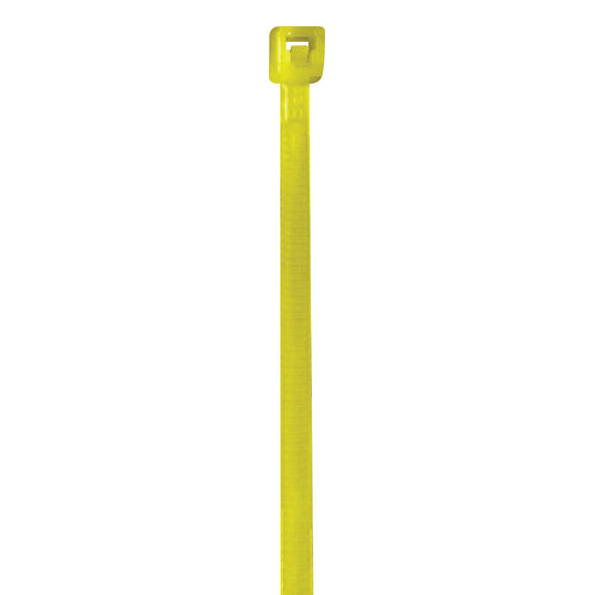 8" (40 lb Tensile) Fluorescent Yellow Cable Ties 1000/Case