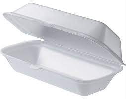 9.19 x 6.5 x 2.88 Foam Hinged Food Carryout Container - Large Deep All-Purpose 200/Case