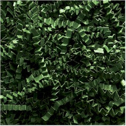 Crinkle Cut Shredded Paper - Forest Green - 10 lbs./case
